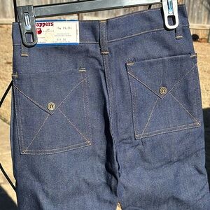 NOS Vintage Deadstock Rappers 1960s Denim Jeans Boys 16 Regular USA made